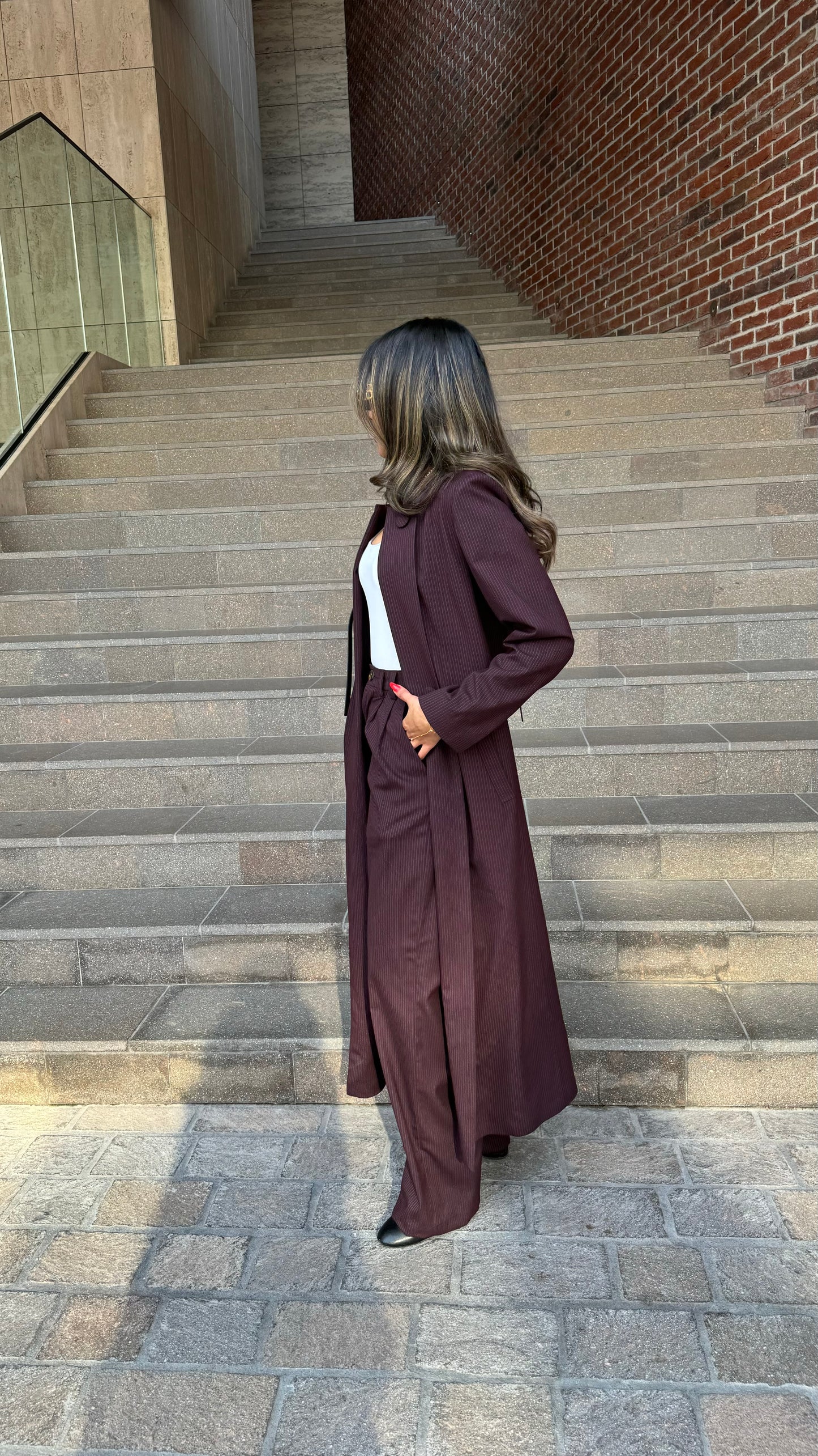 Long blazer set