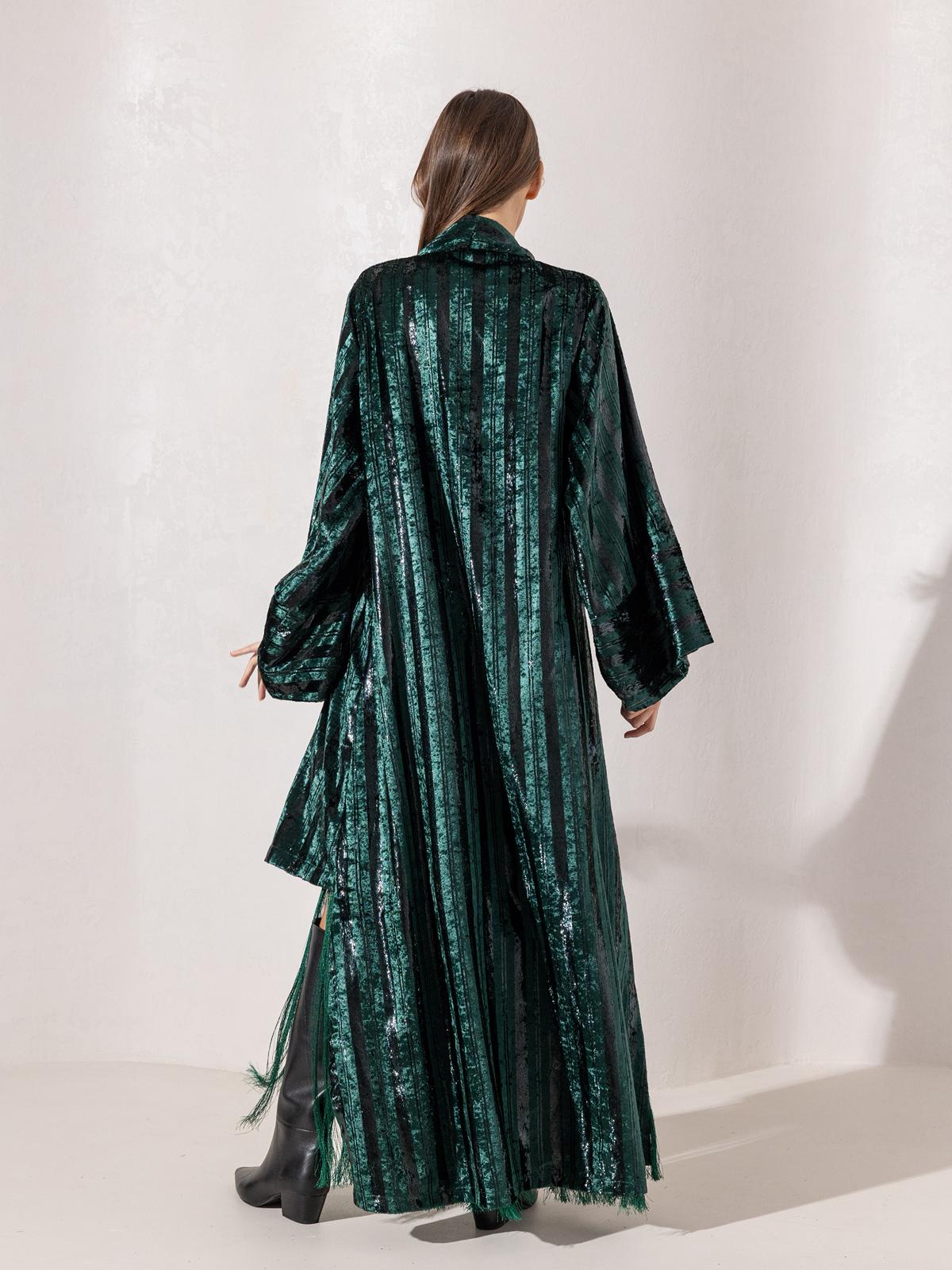 Lilly’s Fringed Set - Forest green