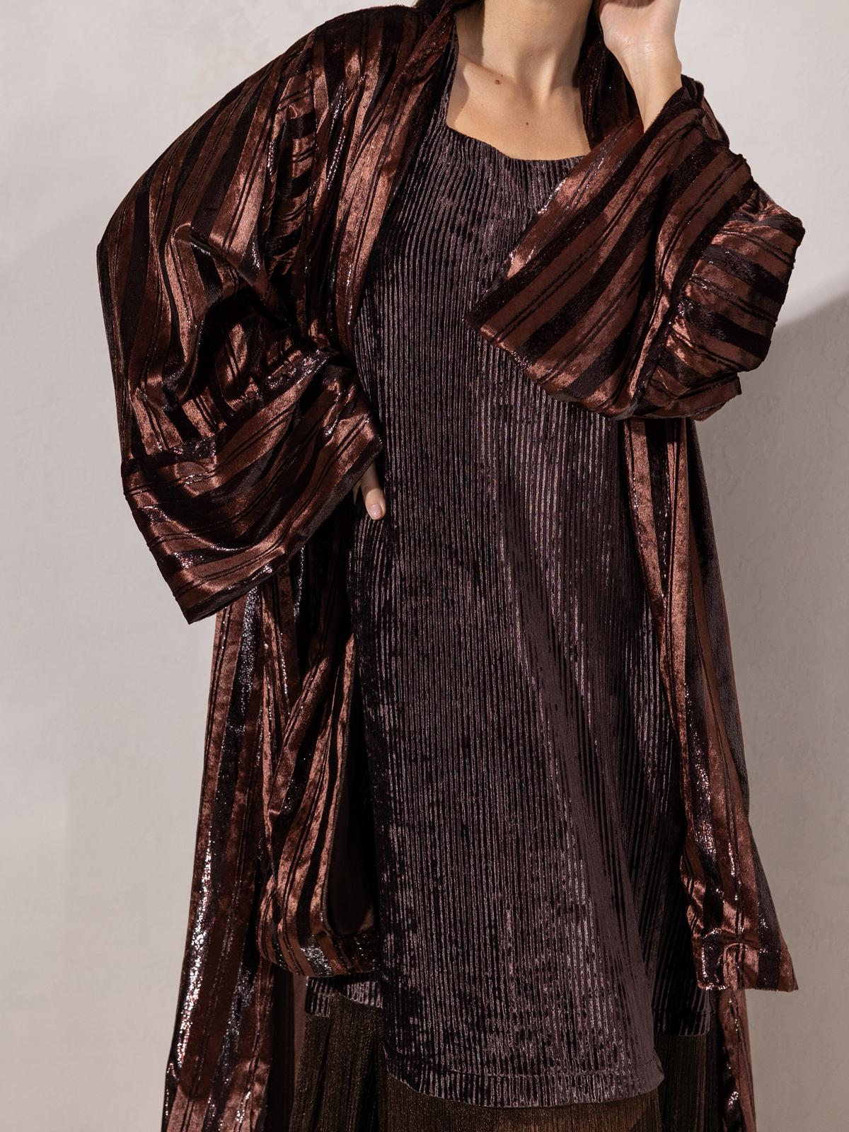 Lilly’s fringed Set - Espresso brown