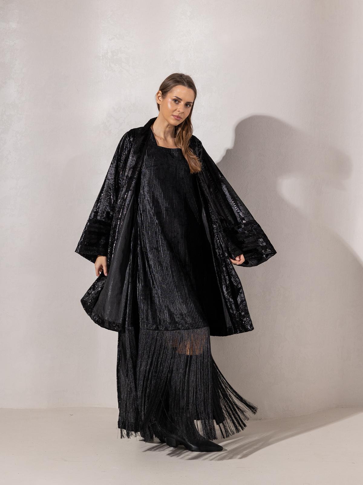 Lilly’s Fringed Set - Royal Black