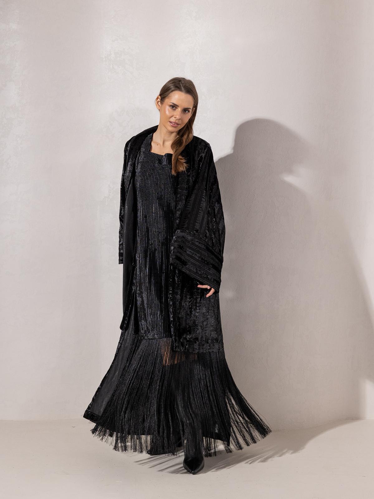 Lilly’s Fringed Set - Royal Black