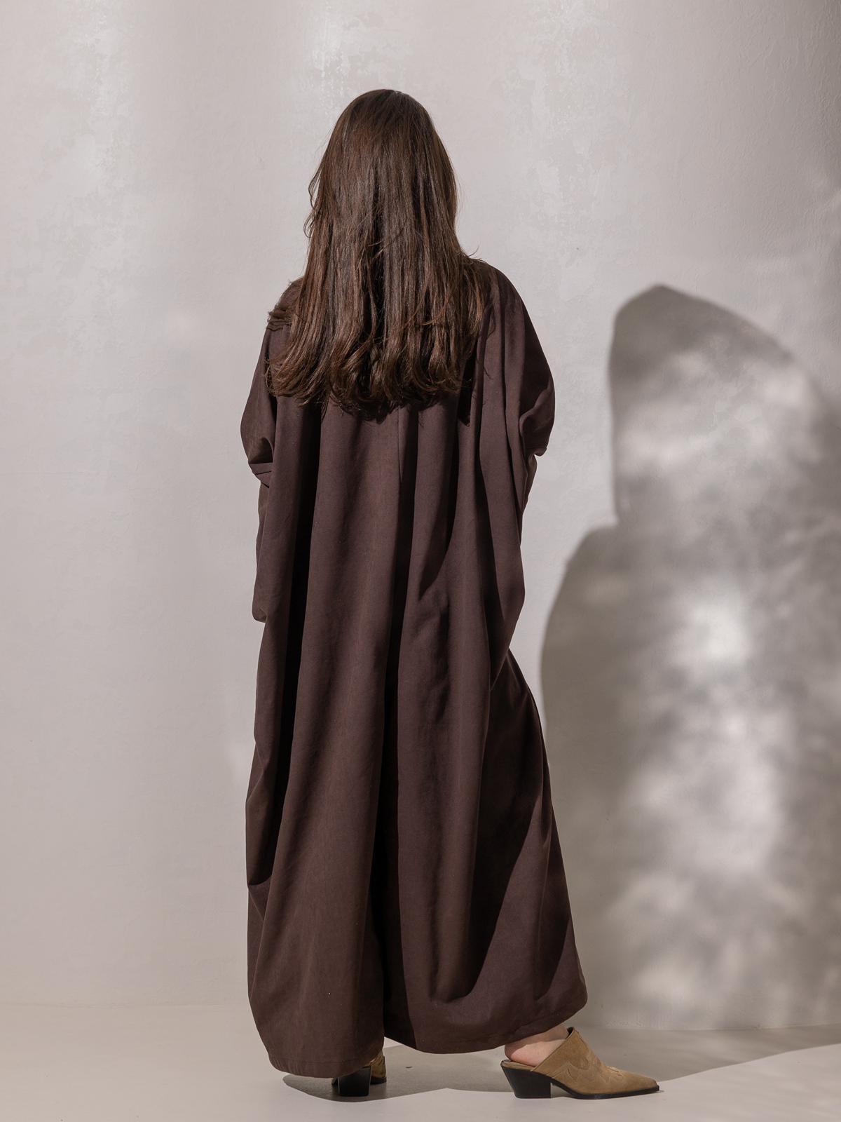 A’s Signature jumpsuit - in espresso suede