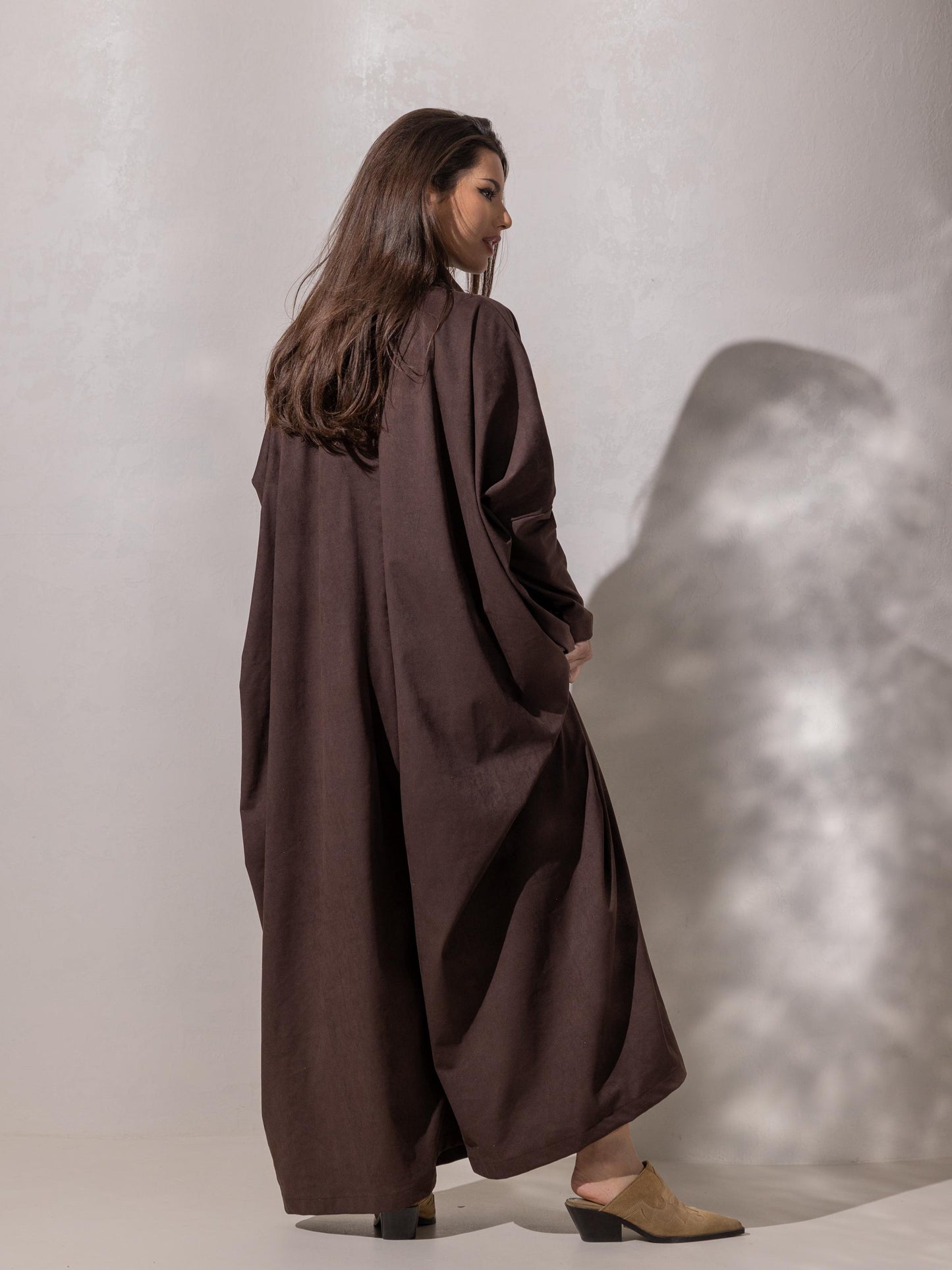 A’s Signature jumpsuit - in espresso suede