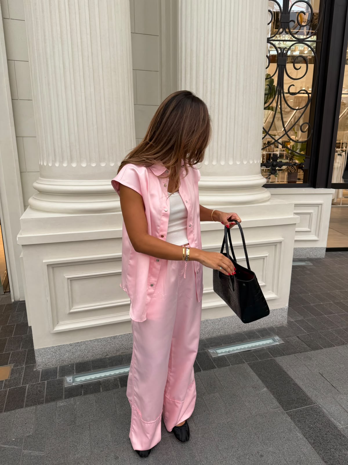 SS05 Shirt in silk set-pants